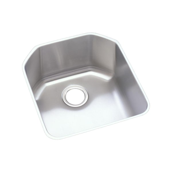 Elkay Lustertone Stainless Steel 18-1/2 X 20-1/2 X 9-1/2 Single Bowl Undermount Sink ELUH1618 - main